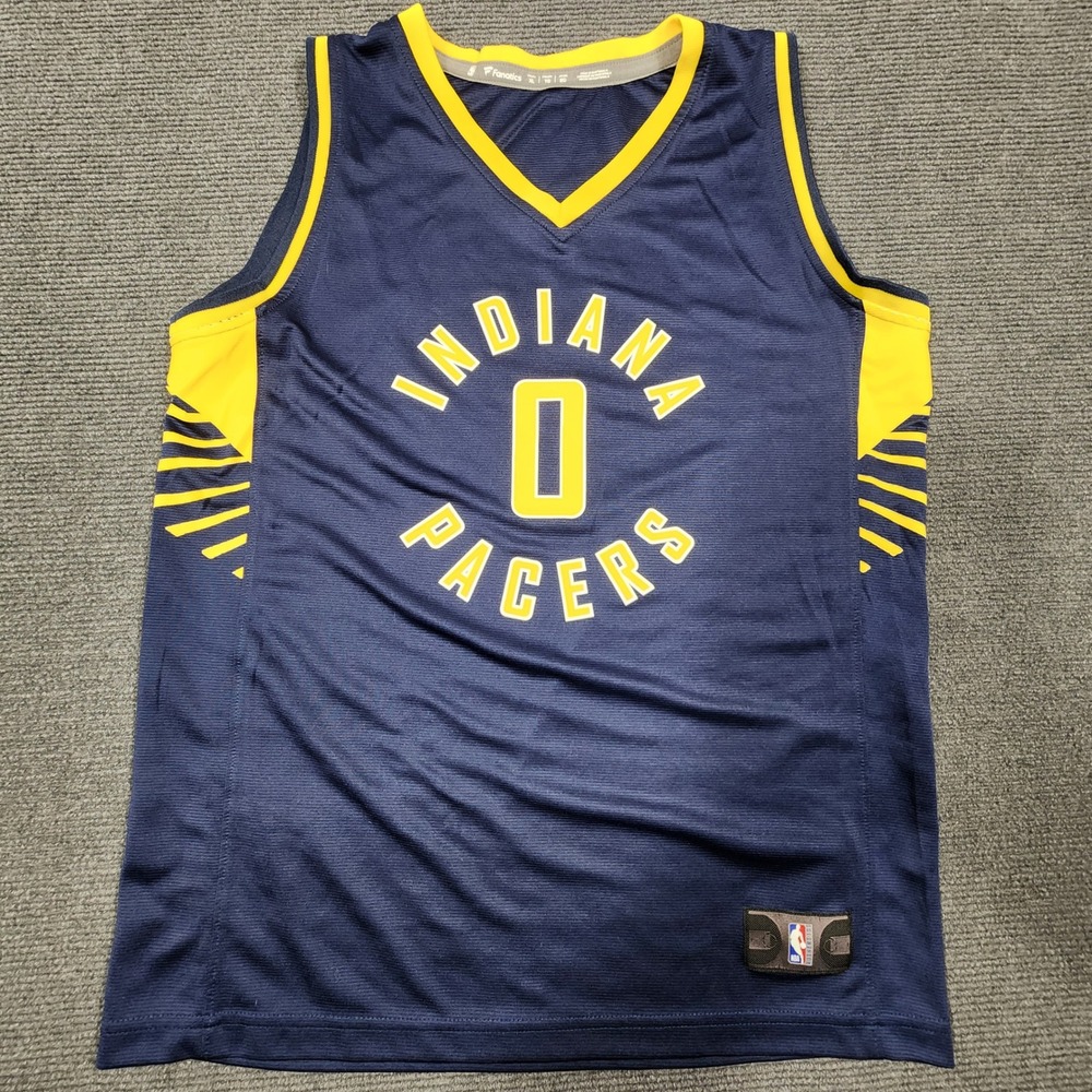 Fanatics Indiana Pacers Tyrese Haliburton #0 Youth XL Navy Blue NBA Basketball